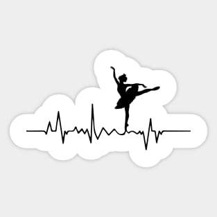 Ballet Heartbeat Ballerina Sticker